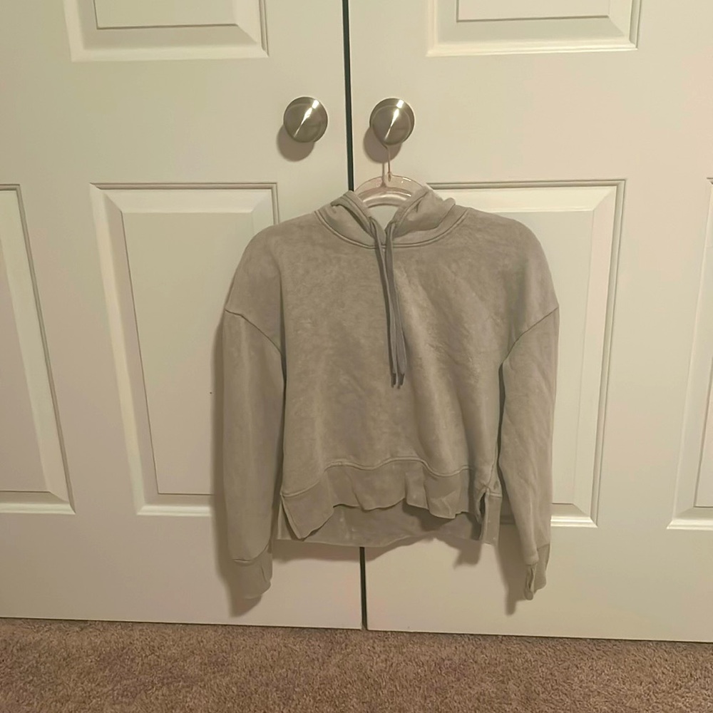 light green hoodie
